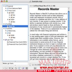 Records Master 6.8  Mac OS X - , 