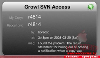 SVN Notifier 1.0 WDG  Mac OS X - , 
